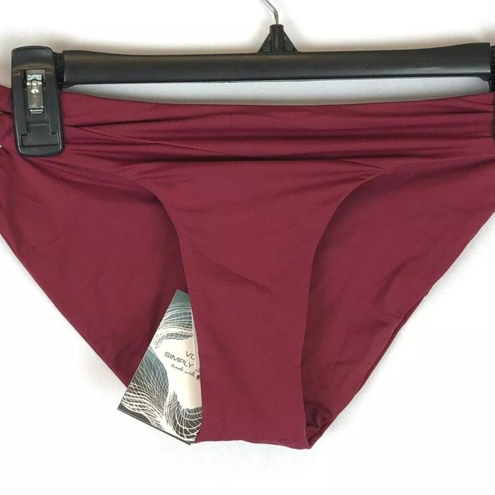 Volcom Women’s Simply Seamless Red Bikini Bottom Size S